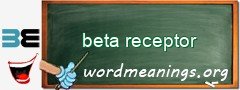 WordMeaning blackboard for beta receptor